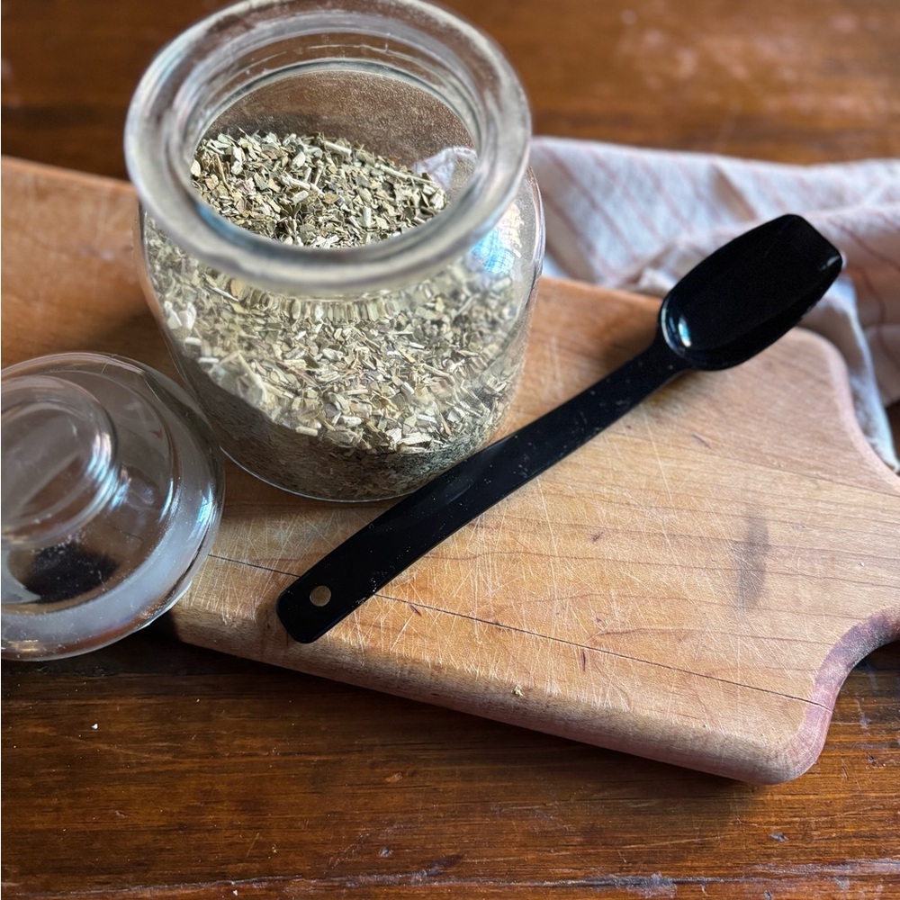 8” Black Polycarbonate Salad Bar / Buffet Spoon